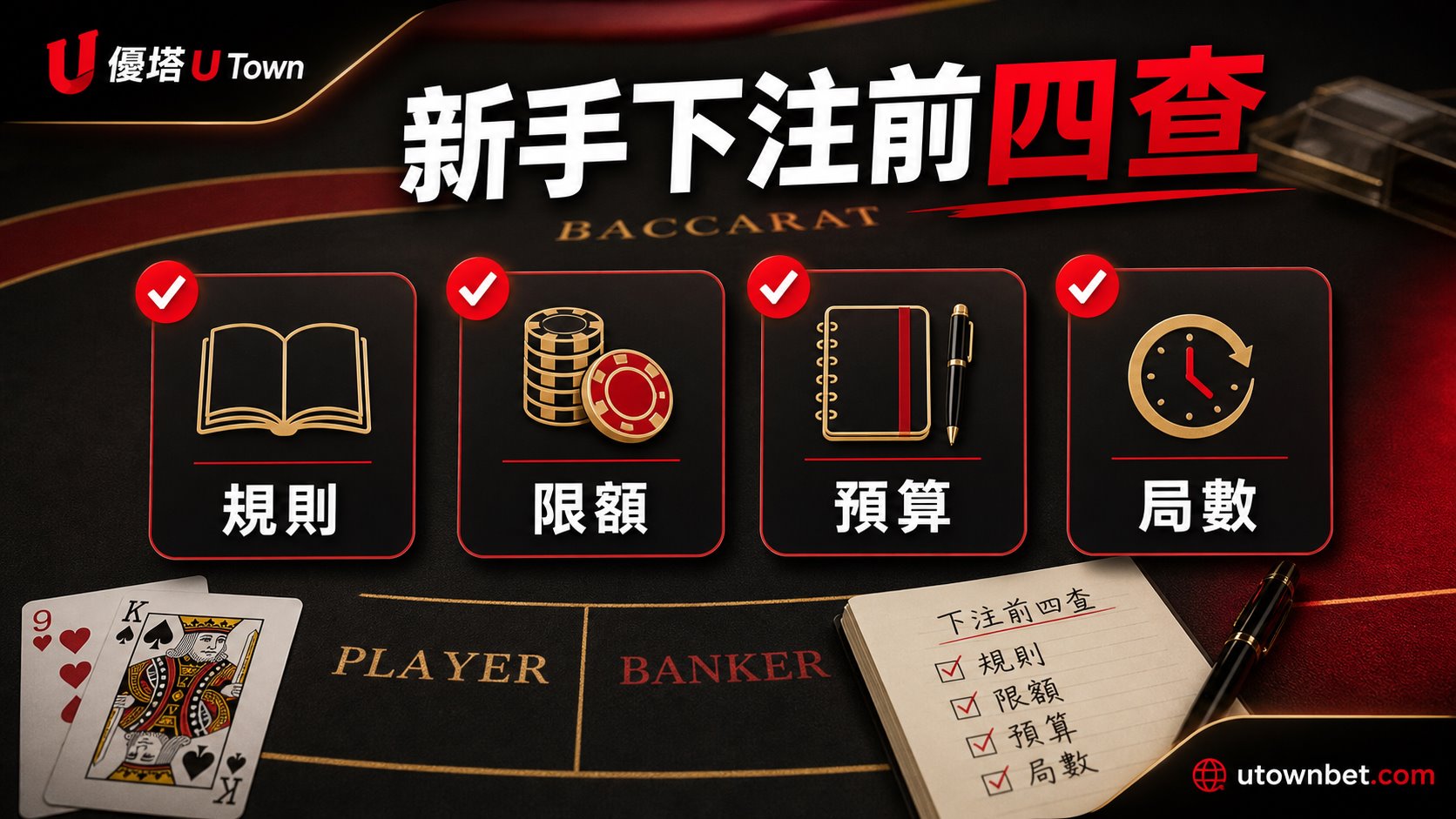 百家樂新手下注前核對規則、限額、預算與局數