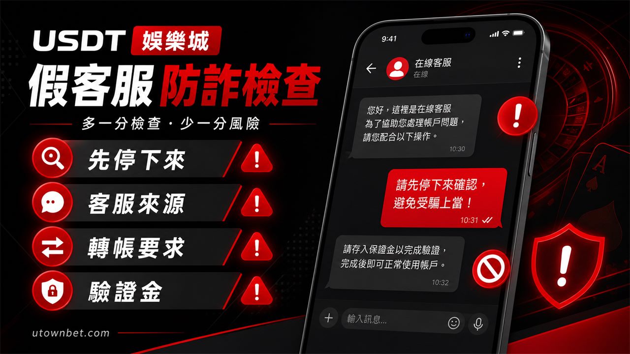 USDT 娛樂城假客服轉帳要求檢查圖