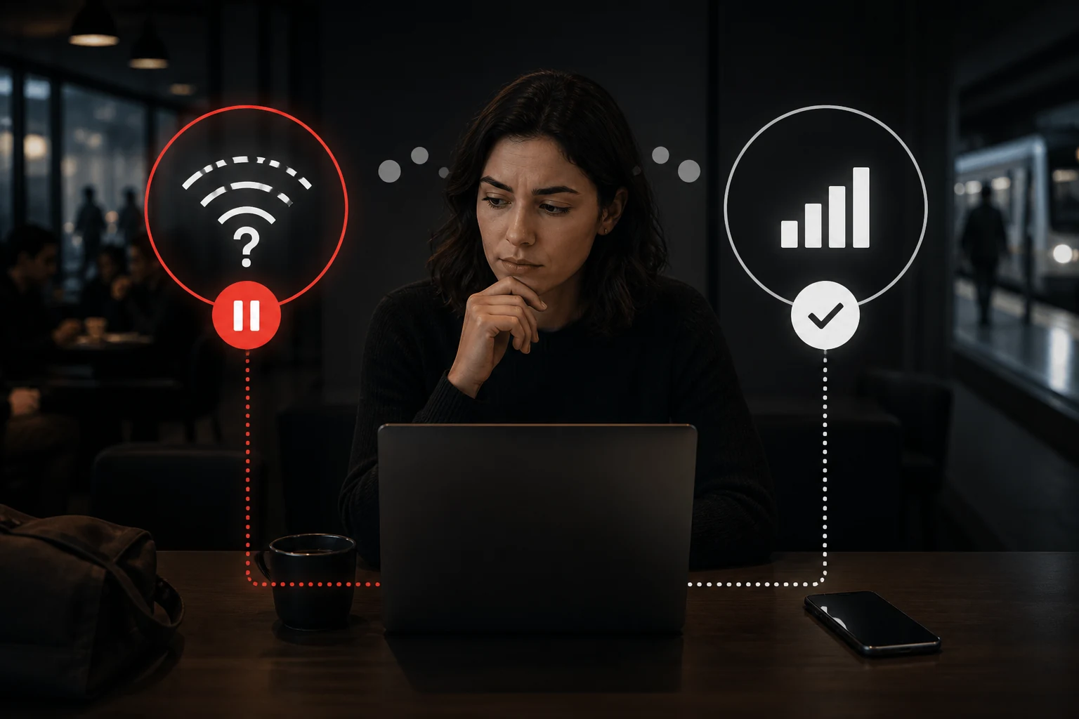 公共 Wi-Fi 登入後的裝置、網路與帳戶分層檢查