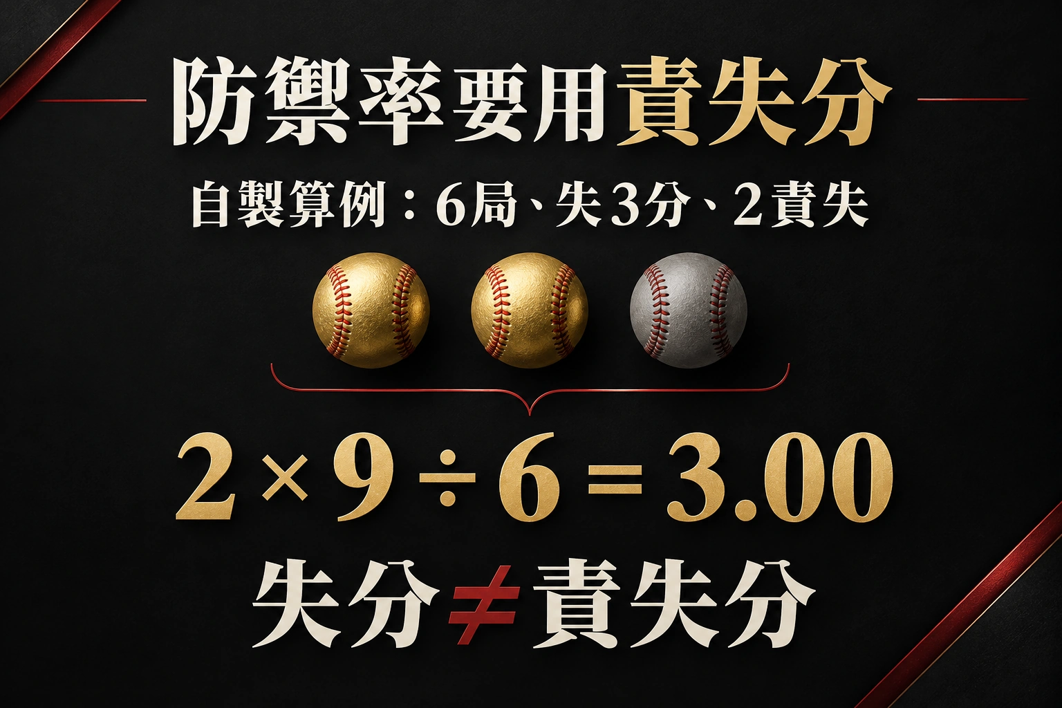 防禦率怎麼算資訊圖