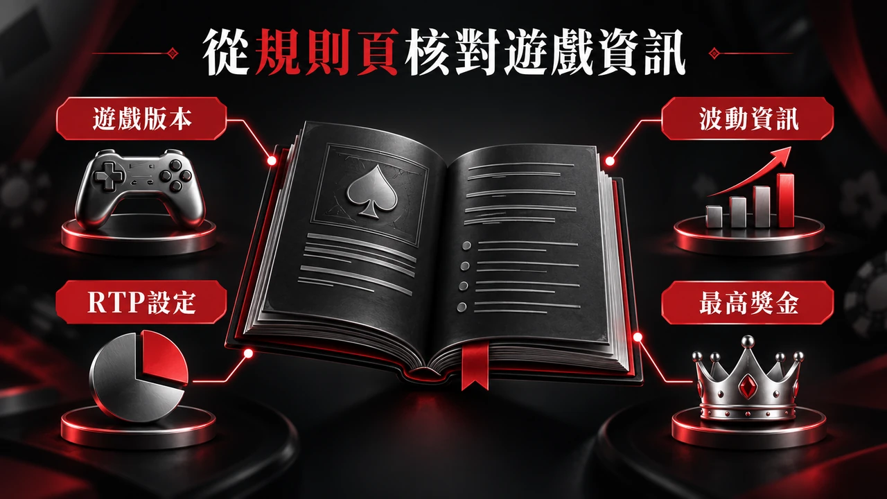從規則頁核對遊戲資訊資訊圖